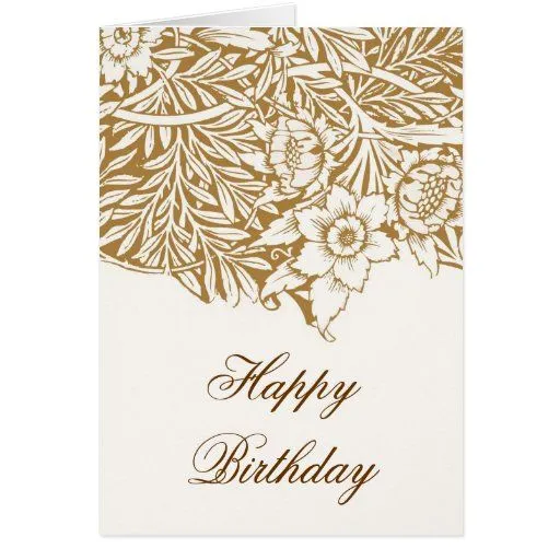 tarjetas de cumpleaños elegantes de las flores mar de Zazzle.