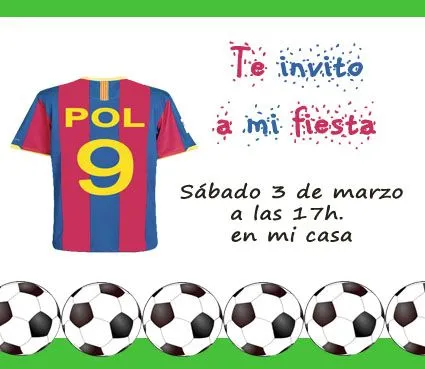 Tarjetas de cumpleaños infantiles de futbol para imprimir - Imagui