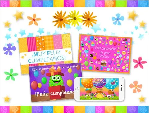 Tarjetas de Cumpleaños para niñas, postales de Cumpleaños para ...