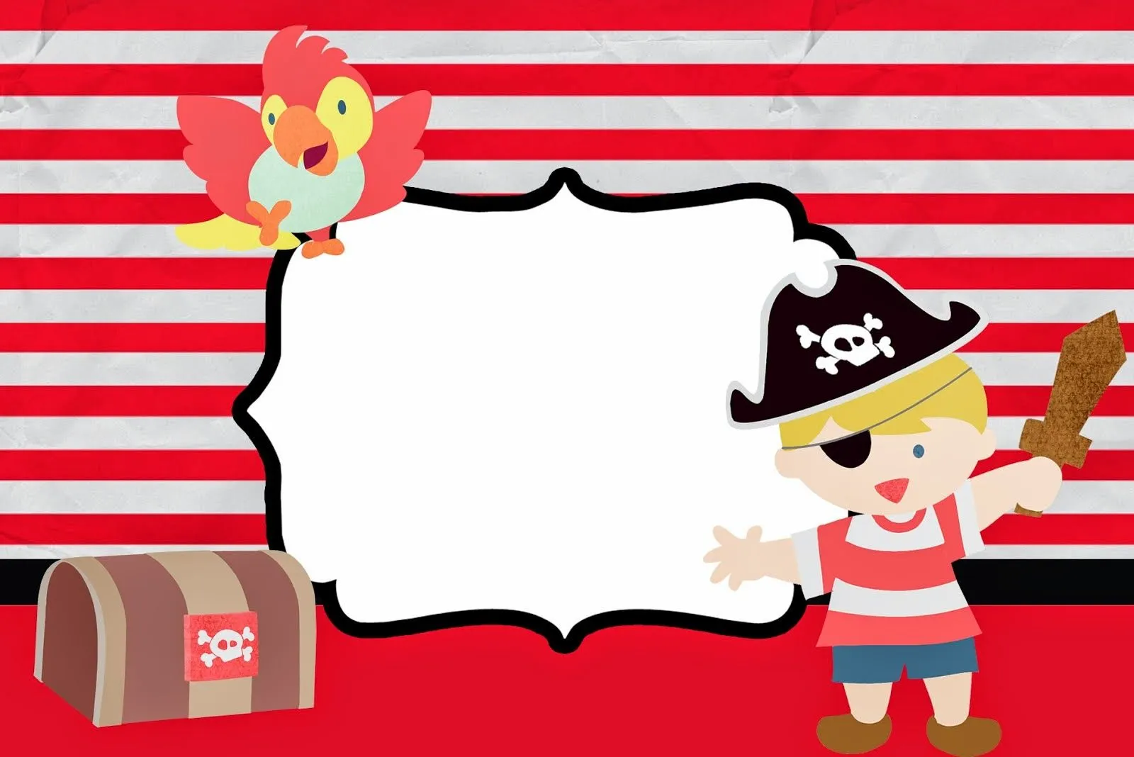 Pequeño Pirata: Invitaciones para Imprimir Gratis. | Ideas y ...