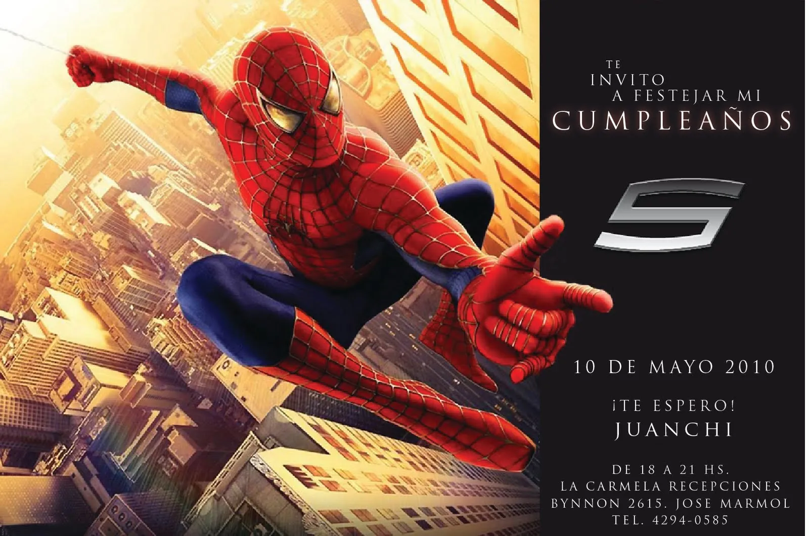 Tarjetas de spiderman para cumpleaños - Imagui