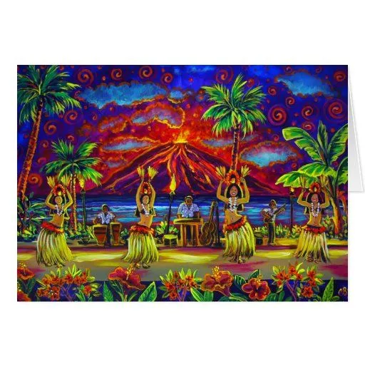 Tarjetas de felicitación hawaianas de CBjork Luau | Zazzle