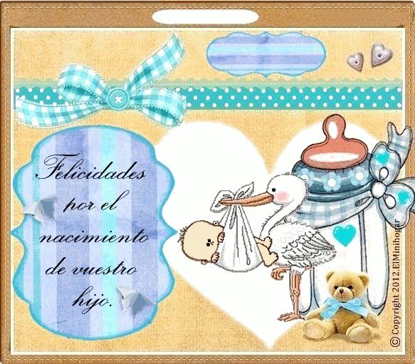 Tarjetas de felicitaciones por la llegada de un bebé - Imagui