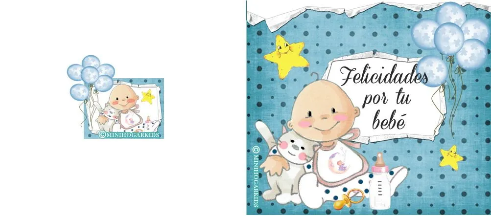 Tarjetas para felicitar por el nacimiento de un bebé para imprimir ...
