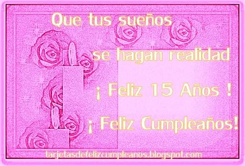 Tarjetas para felicitar a una quinceañera - Imagui