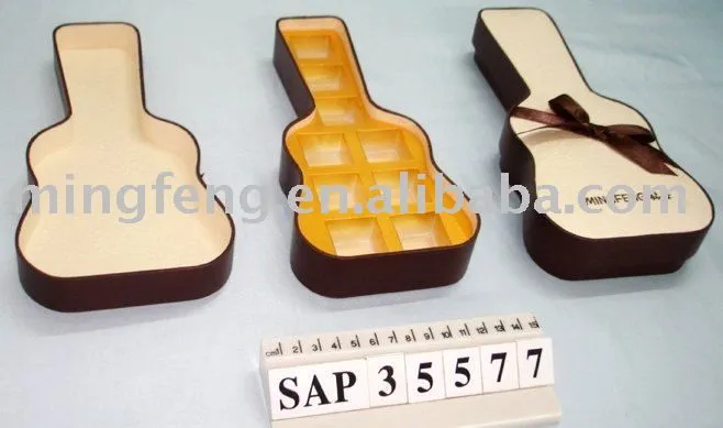 2013 amor- particular forma de guitarra praline caja de chocolate ...