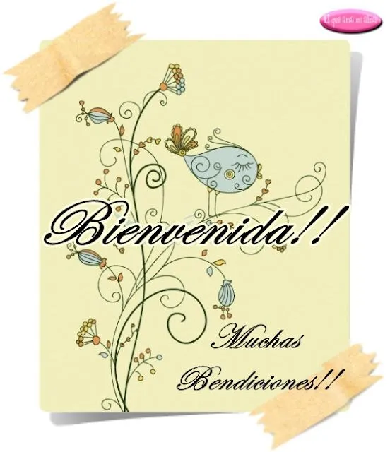 Tarjeta bienvenida para imprimir - Imagui