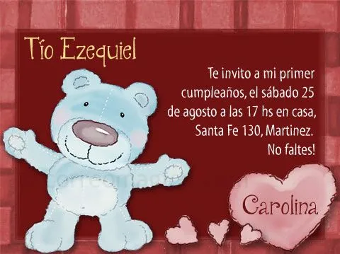 inv carino - Tarjetas para imprimir GRATIS en tu casa en www ...