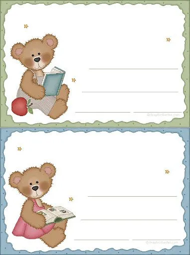 TARJETAS INFANTILES PARA IMPRIMIR