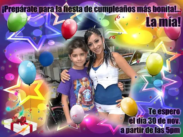 Invitaciónes cumpleaños vectorizadas en ilustrator - Imagui