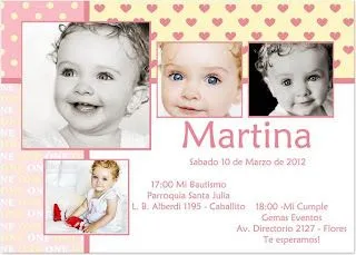 Tarjetas de invitación para primer añito - Imagui