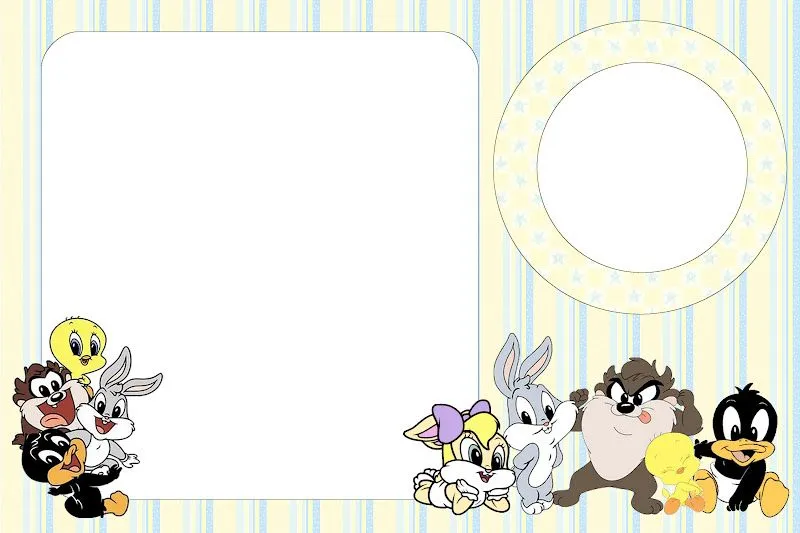 Tarjetas de invitación de los baby looney tunes - Imagui