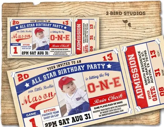 Invitación de béisbol béisbol Béisbol cumpleaños por 2birdstudios