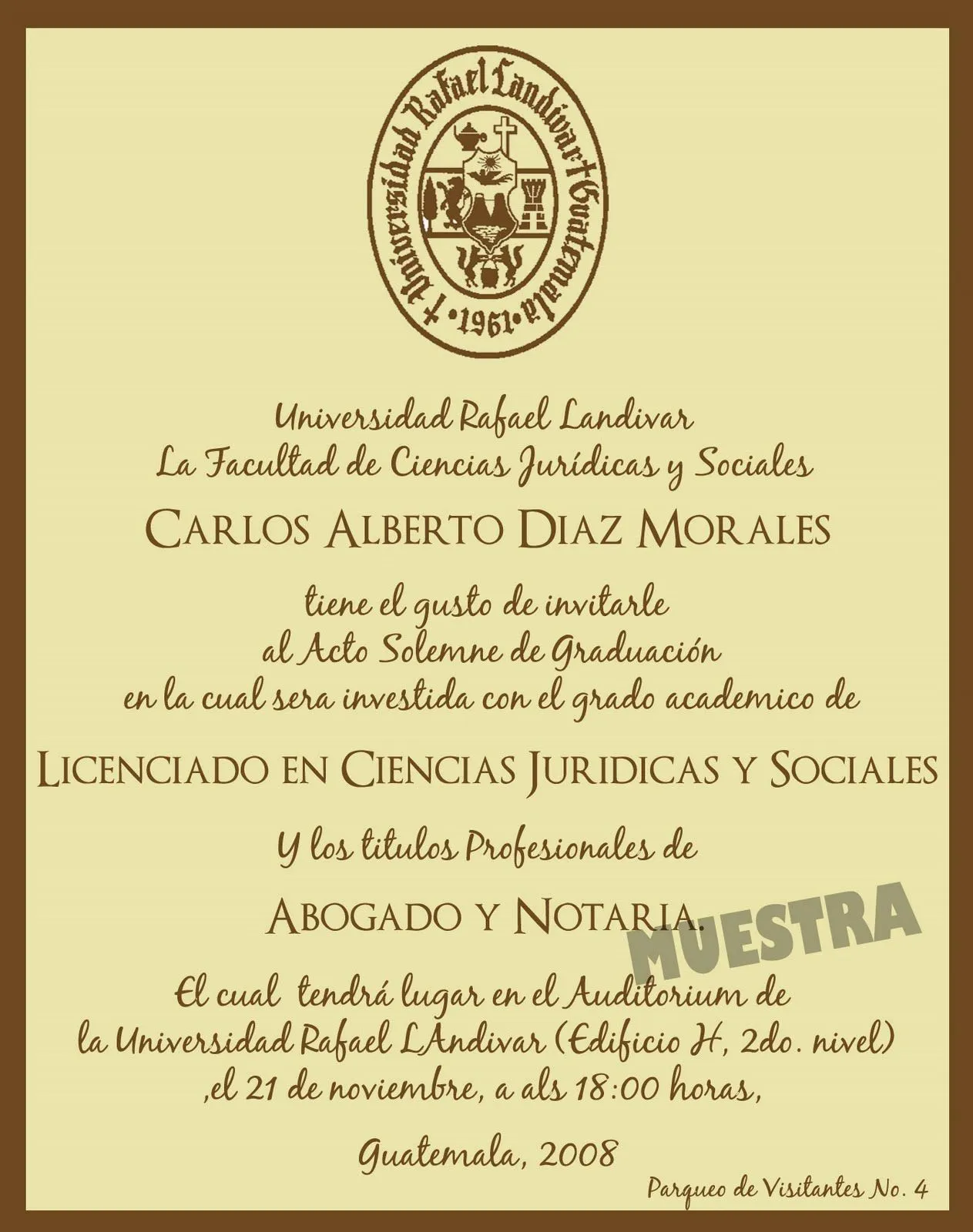 Tarjetas de invitación a graduación universitaria - Imagui