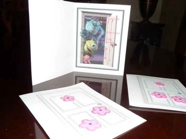 Tarjetas de invitación de Monster INC - Imagui