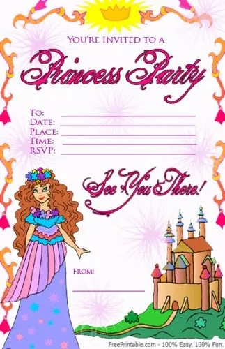 Imagen Tarjeta de invitación de princesa - grupos.emagister.com