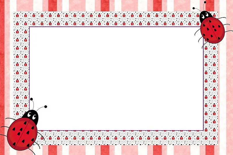 Tarjetas para imprimir de mariquitas - Imagui