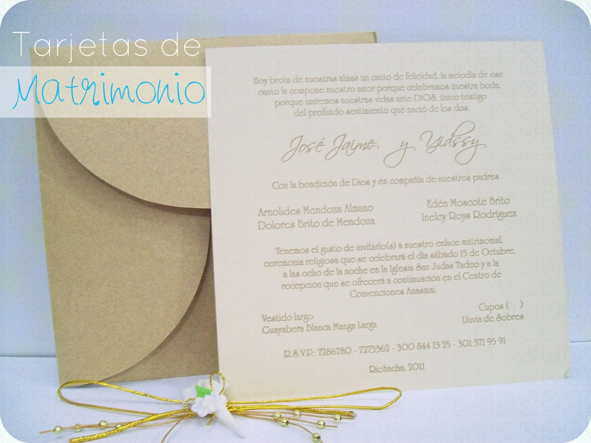 Tarjetas de Matrimonio | Litolascar S.A.S