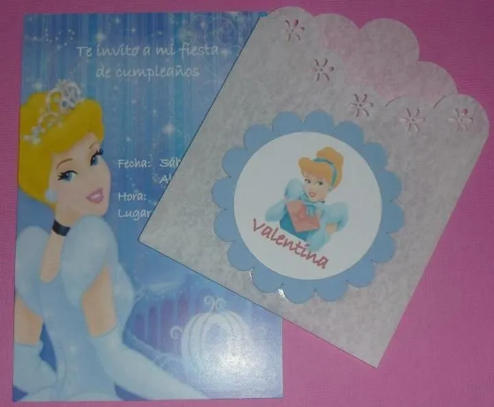 Tarjeta de Invitacion | Piñata de Cenicienta | Pinterest