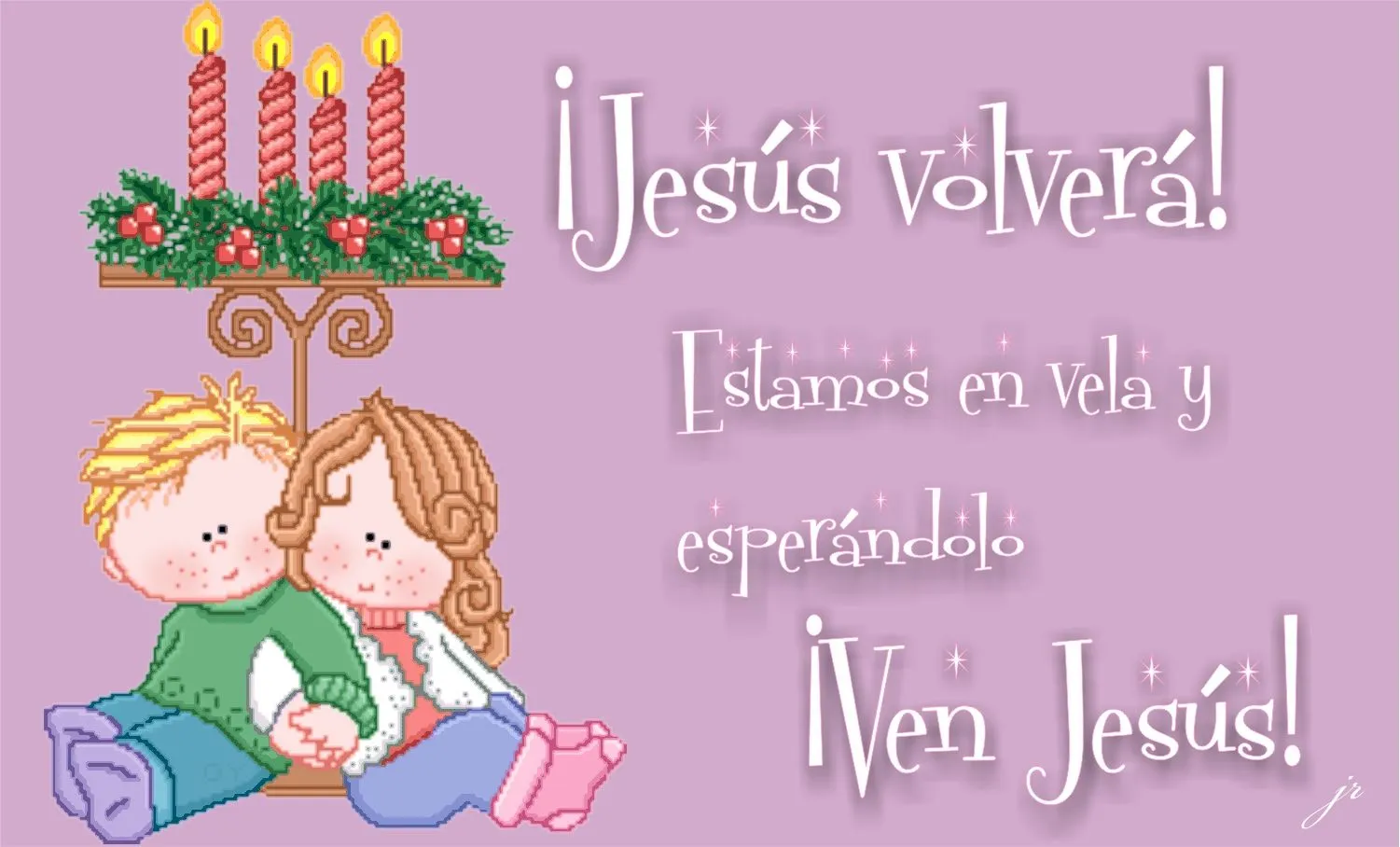 TARJETAS Y ORACIONES CATOLICAS: ADVIENTO. niños