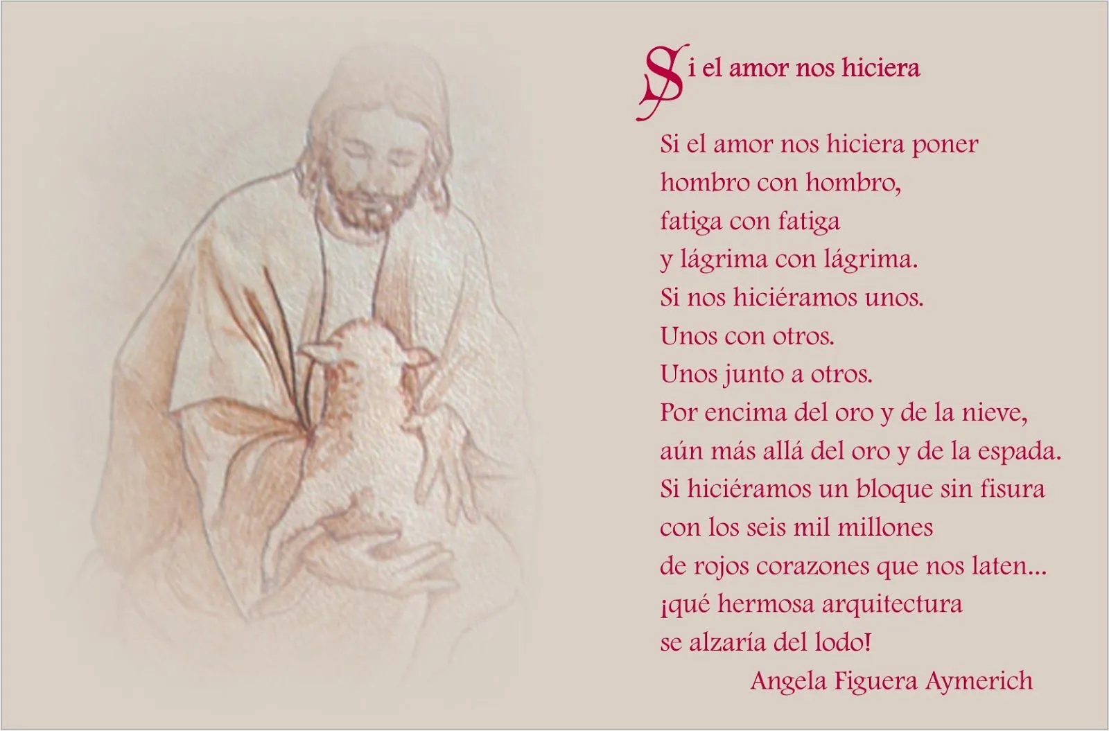 TARJETAS Y ORACIONES CATOLICAS: SI EL AMOR