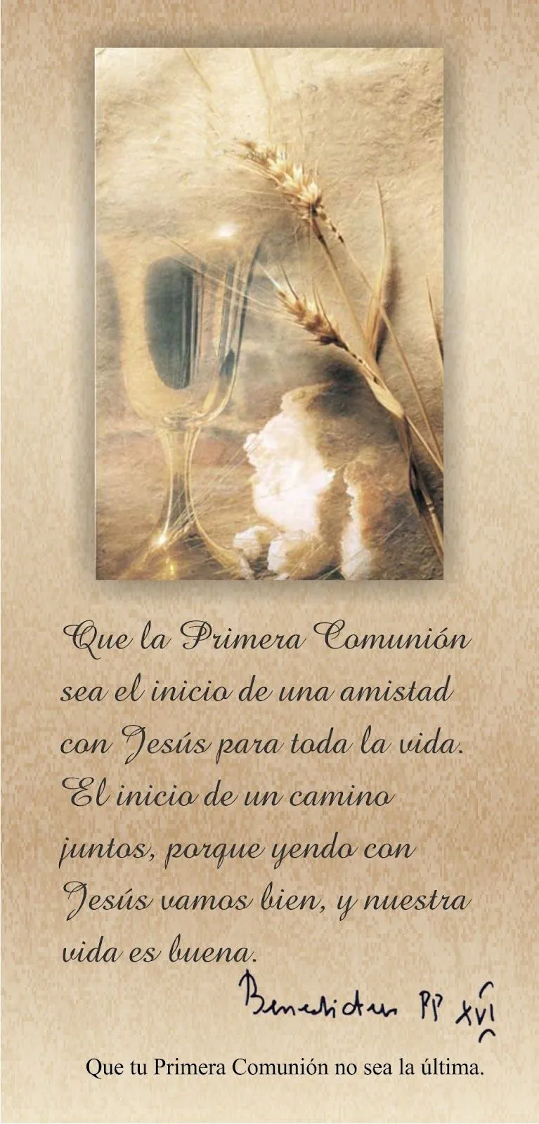 TARJETAS Y ORACIONES CATOLICAS: MI PRIMERA COMUNIÓN 3