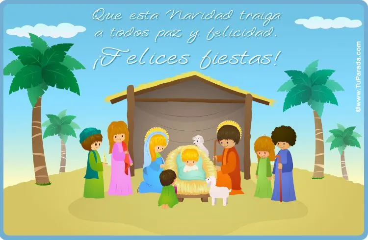 Tarjetas de pesebres navideños, Belenes, pesebre de Navidad ...