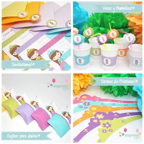 Tarjetas de princesas PSD - Imagui