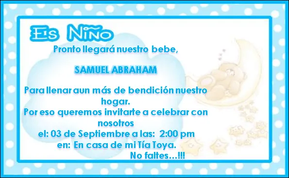 Tarjeta de recuerdo de baby shower NIÑA - Imagui