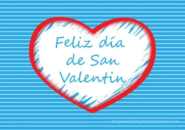 Tarjetas San valentin para imprimir - Imagenes y dibujos para ...