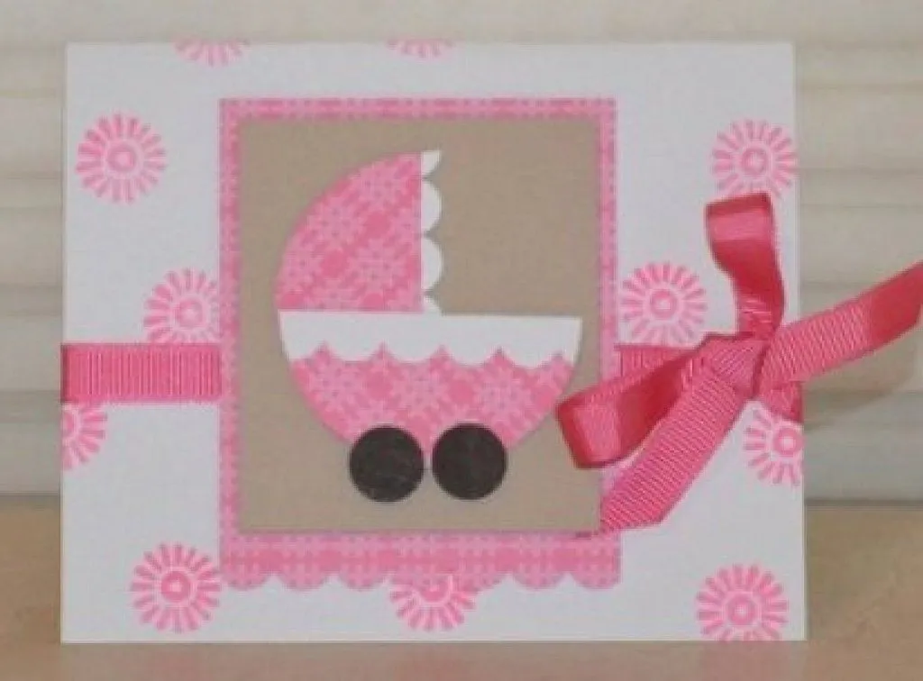 Tarjetas de scrap para el baby shower | Aprender manualidades es ...