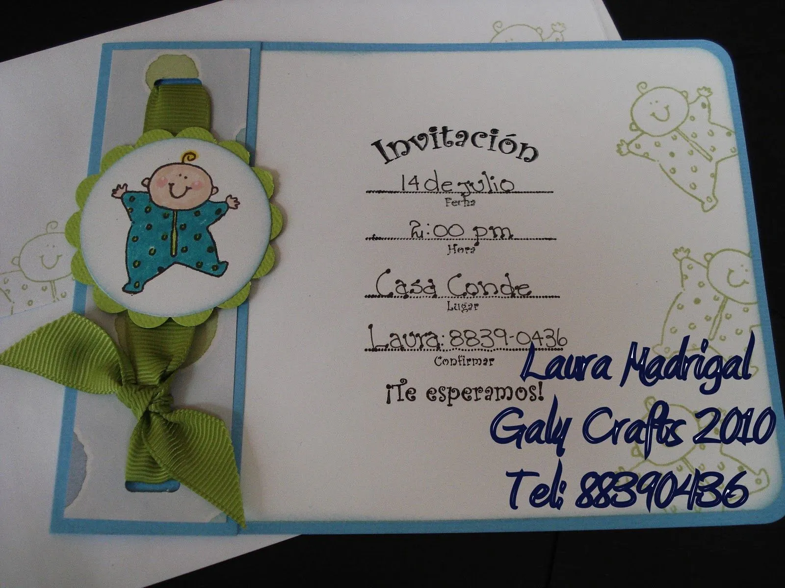 Tarjetas en scrapbook para baby shower - Imagui