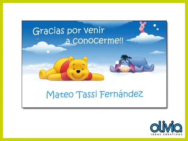 Tarjetitas souvenirs nacimiento para imprimir gratis - Imagui