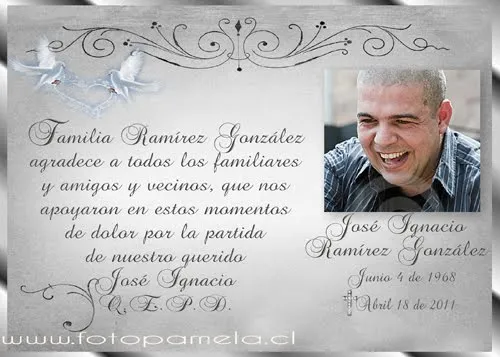 Tarjetasdeagradecimiento de misas - Imagui