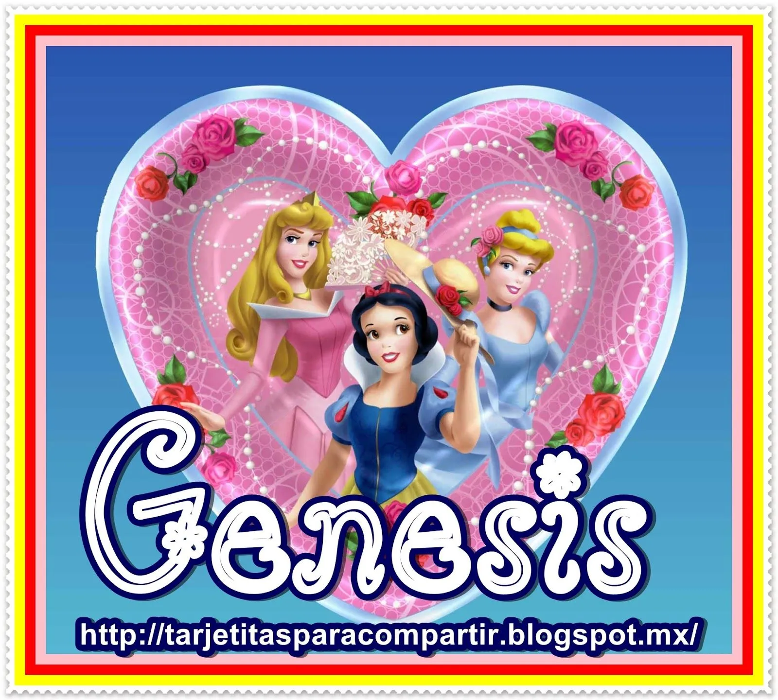 ღღTarjetitasღღ : Nombres ( Princesas)