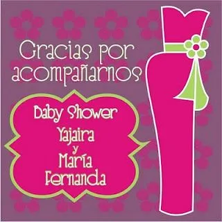 tarjetitas para recuerditos para Baby Shower de niña. Para ...