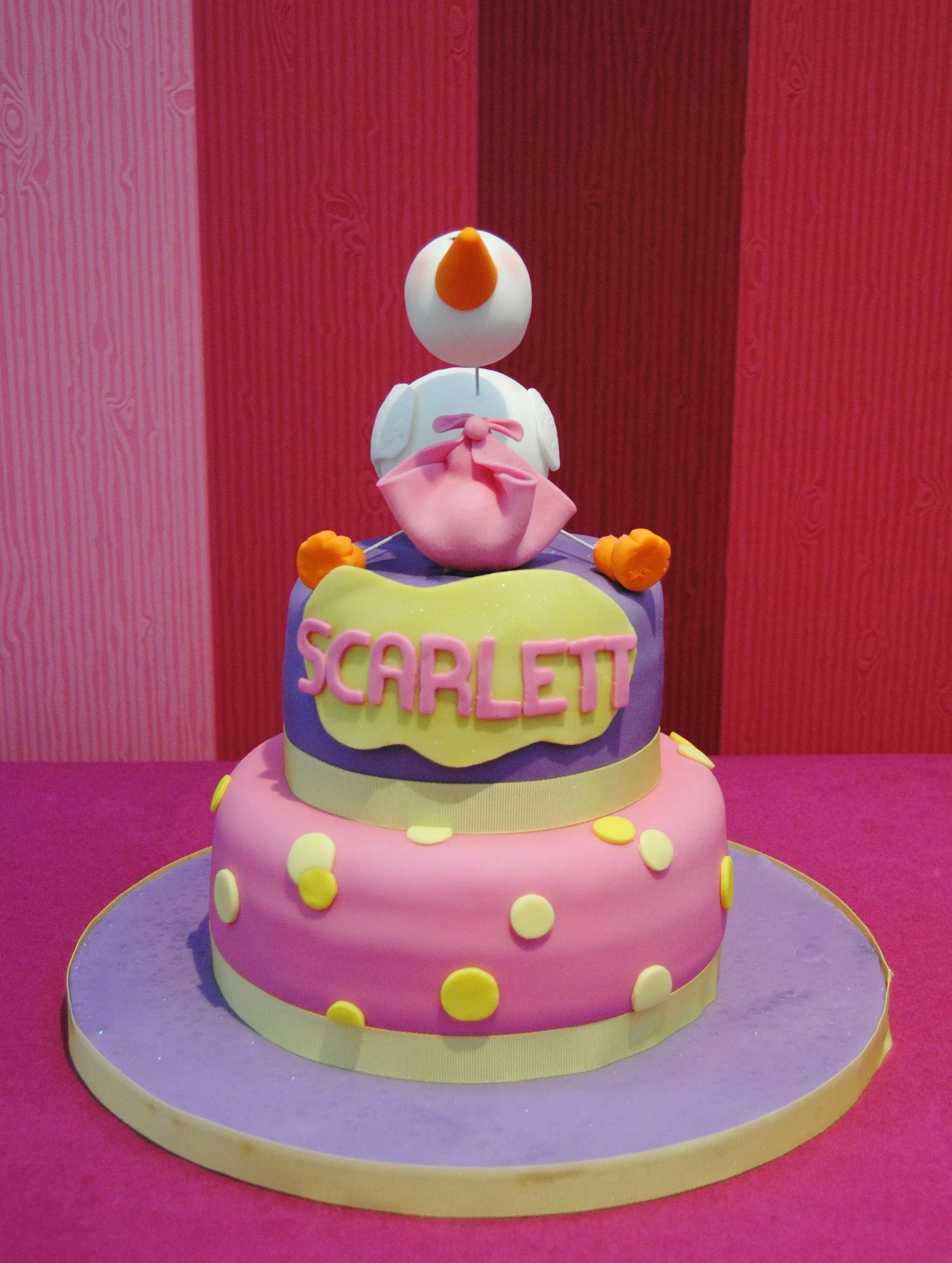 Tarta Baby Shower Cigüeña | Mericakes