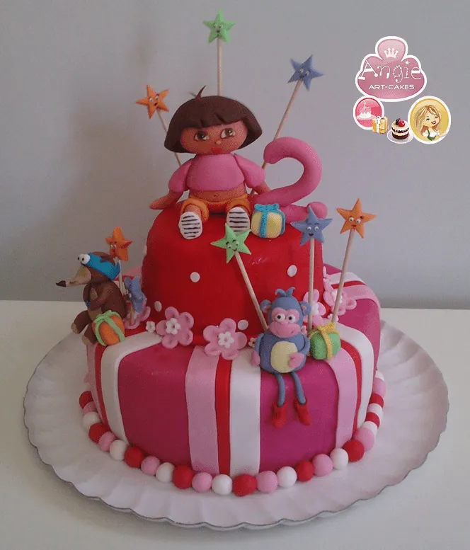 Tarta Dora Exploradora | El fondant de Angie