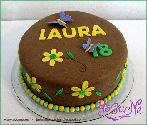 TARTA FONDANT CUMPLEAÑOS Y RECETAS