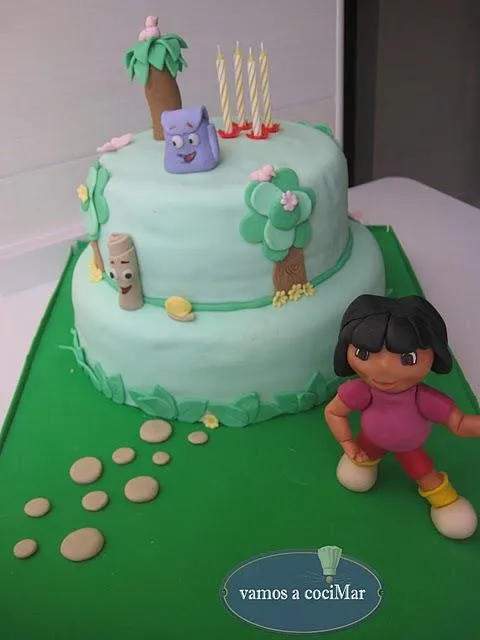 Tarta fondant Dora la Exploradora - Paperblog