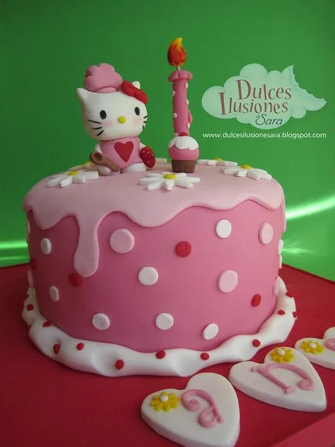 Tarta fondant Hello Kitty repostera | Flickr - Photo Sharing!