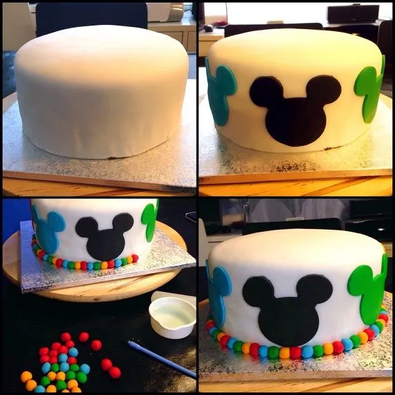 Tarta Fondant Mickey Mouse | BakeOrDie