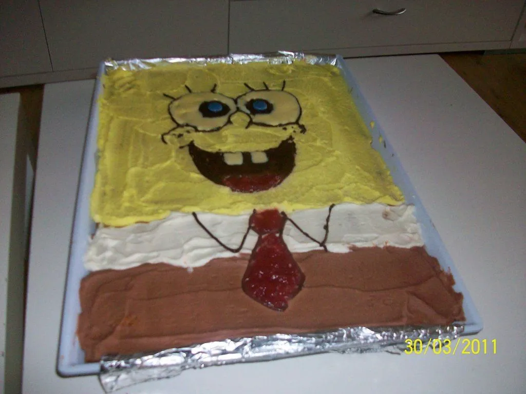 Tarta de galletas de Bob Esponja | Cocinar en casa es facilisimo.