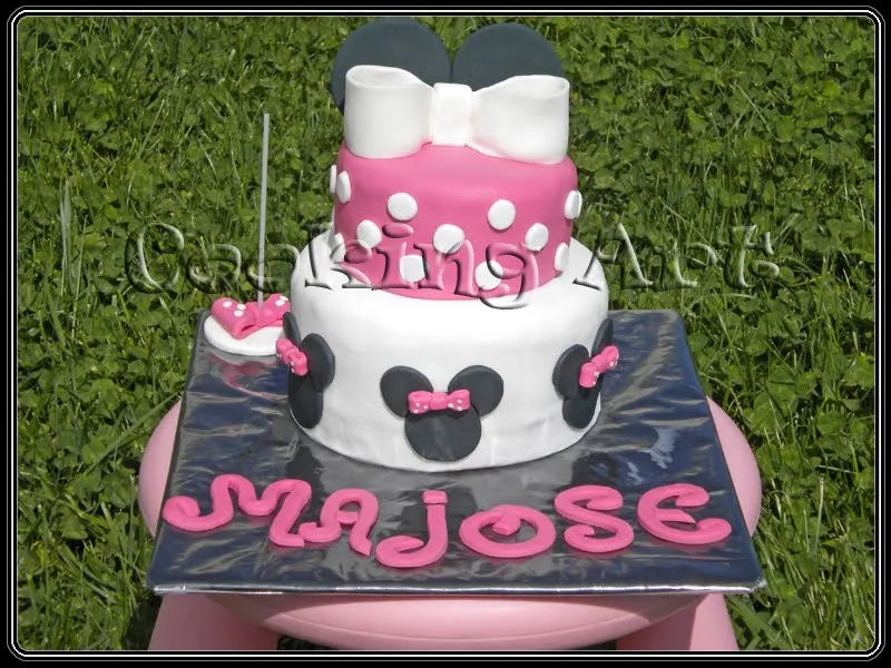 TARTA MINNIE MOUSE | Tartas Fondant Zaragoza - Cooking Art