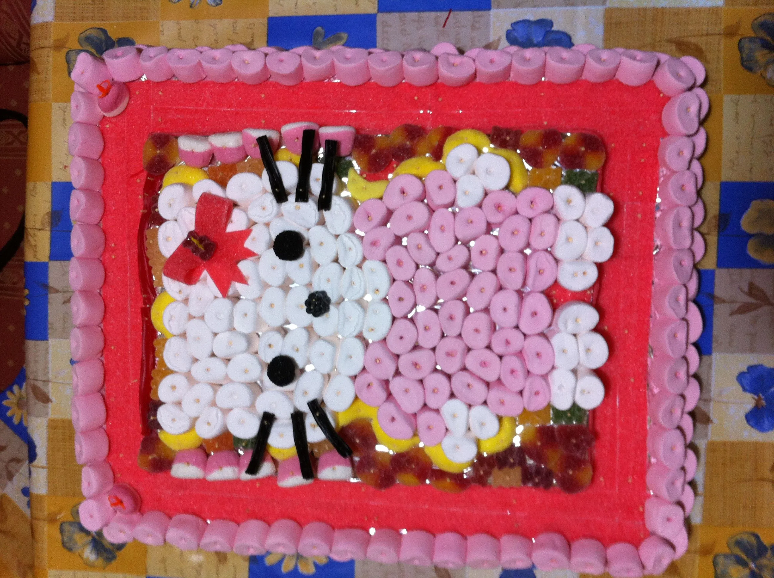 Tarta Muñeca kitty | Tartas de Gomitas