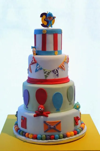 Tarta Pocoyo 3 años - Paperblog