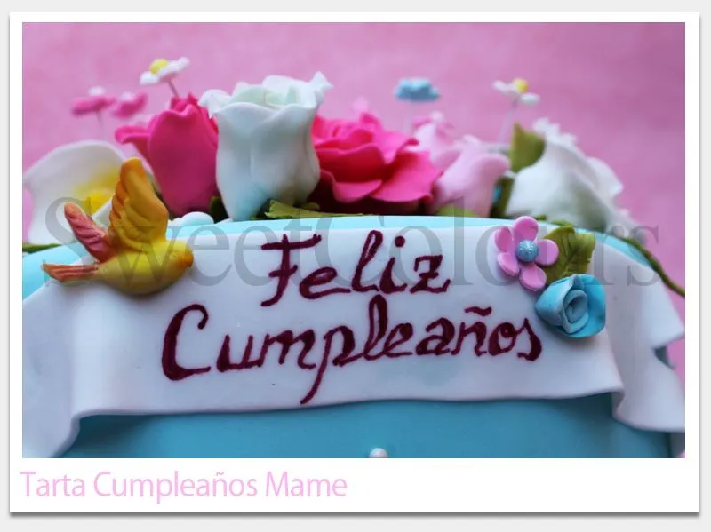 Tarta "Feliz Cumpleaños, Mame"