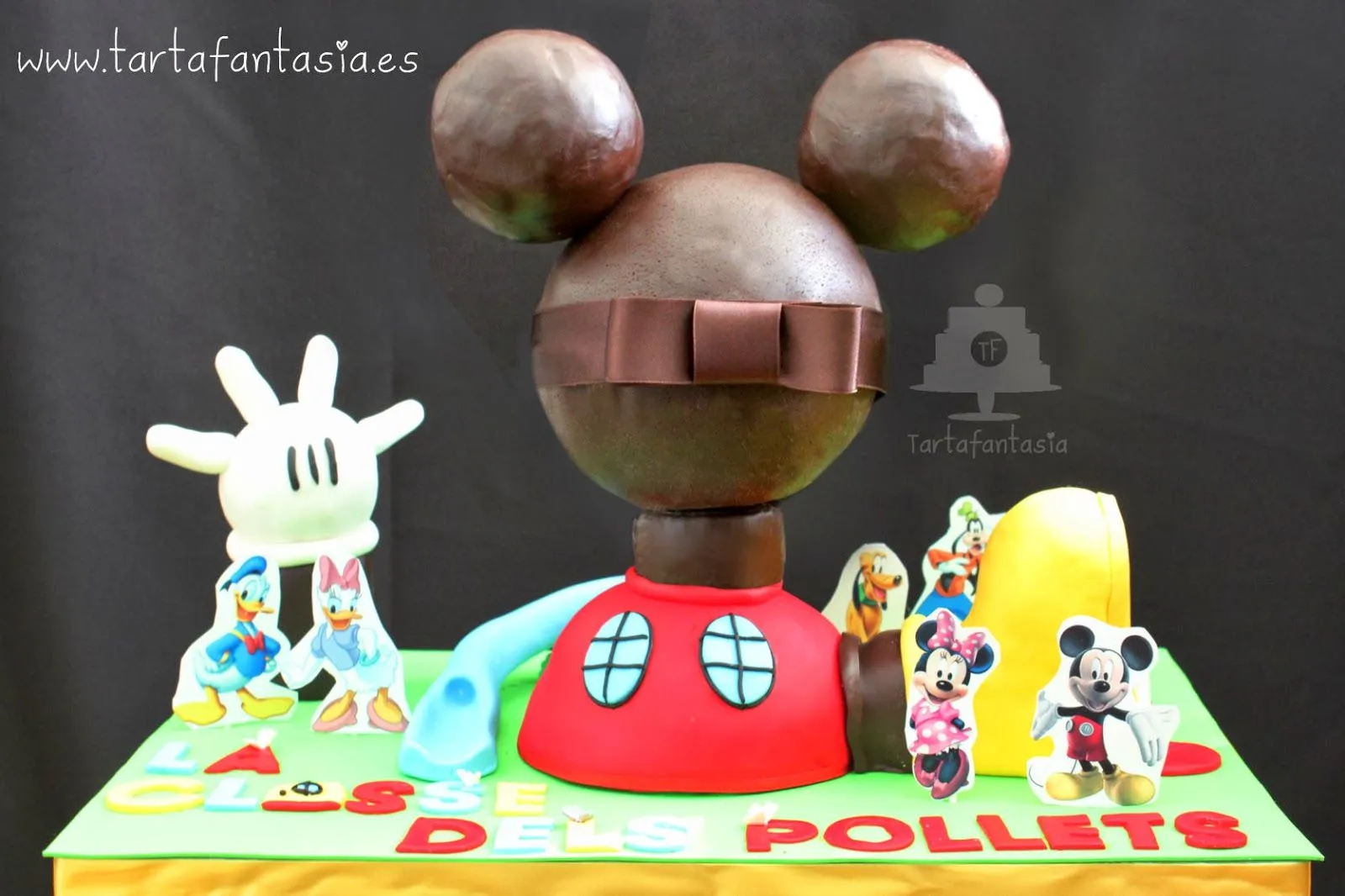 TartaFantasía: Paso a Paso Tarta la Casa de Mickey Mouse (