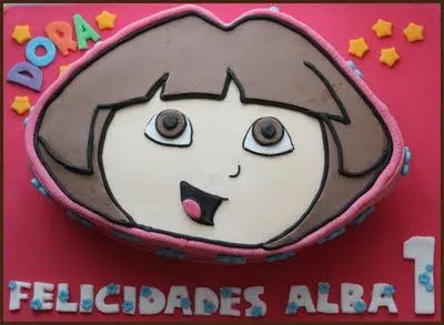 TartaFantasía: Tarta Cara de Dora la Exploradora