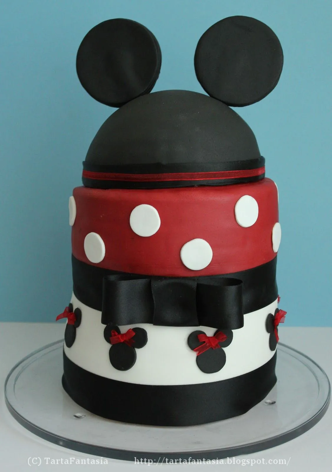 TartaFantasía: Tarta Minnie Mouse clásica